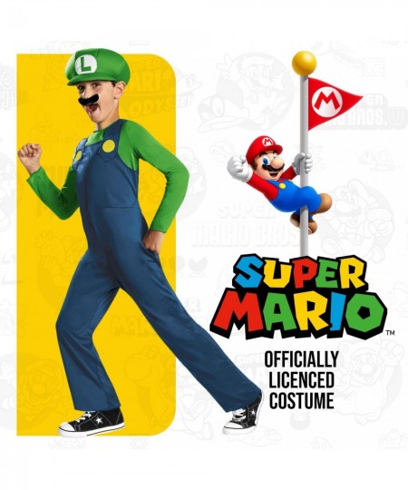 Nintendo Super Mario Brothers Luigi Classic Boys Costume Small/4-6 $38.36 - Kids' Costumes