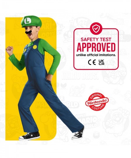 Nintendo Super Mario Brothers Luigi Classic Boys Costume Small/4-6 $38.36 - Kids' Costumes