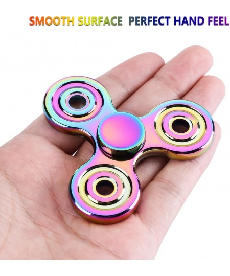 Fidget Spinner Toy 2 to 5 Min Spins Durable Stainless Steel Bearing High Speed Metal Material Hand Spinner Stress Relief Bore...