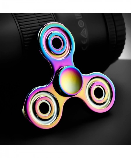 Fidget Spinner Toy 2 to 5 Min Spins Durable Stainless Steel Bearing High Speed Metal Material Hand Spinner Stress Relief Bore...