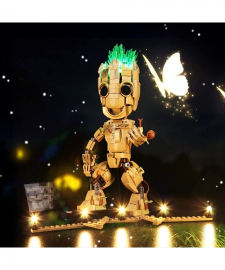 LED Light Kit for Lego Groot Building Set Creative Lighting Compatible with Lego I am Groot- Newest Music Version No Model In...