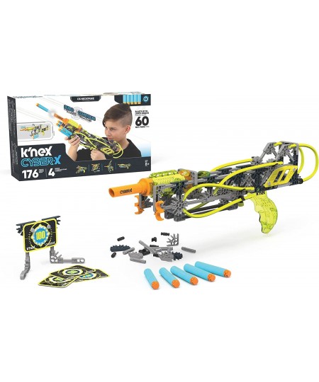 Cyber-X C5 Neostrike - Blasts up to 60 ft - 176 Pieces 4 Builds Targets 5 Darts - Great Gift Kids 8+ $43.29 - Toy Building Sets