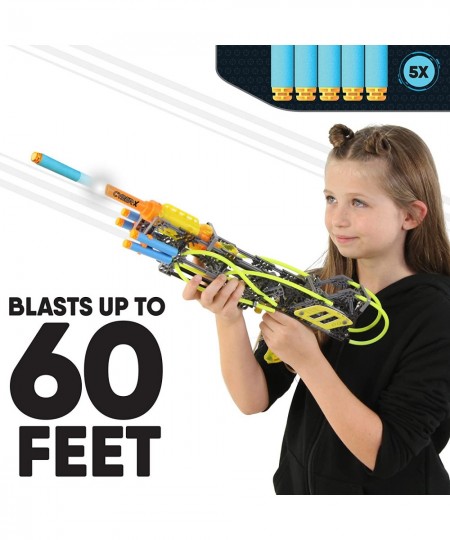 Cyber-X C5 Neostrike - Blasts up to 60 ft - 176 Pieces 4 Builds Targets 5 Darts - Great Gift Kids 8+ $43.29 - Toy Building Sets