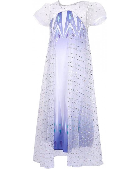 Princess White Dress Costume for Little Girls Halloween Cosplay Dress Up $33.49 - Kids' Costumes