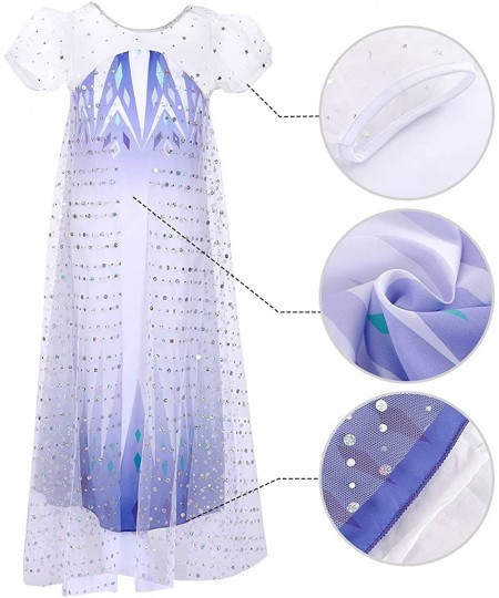 Princess White Dress Costume for Little Girls Halloween Cosplay Dress Up $33.49 - Kids' Costumes