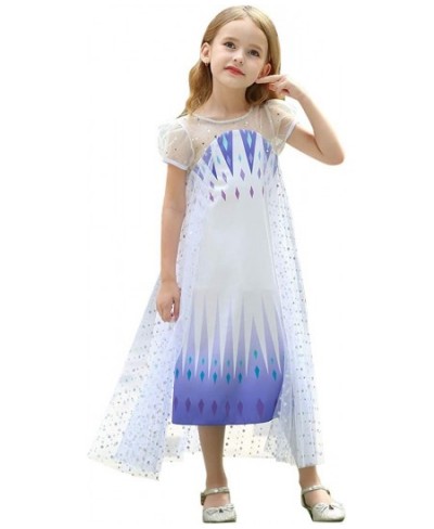 Princess White Dress Costume for Little Girls Halloween Cosplay Dress Up $33.49 - Kids' Costumes