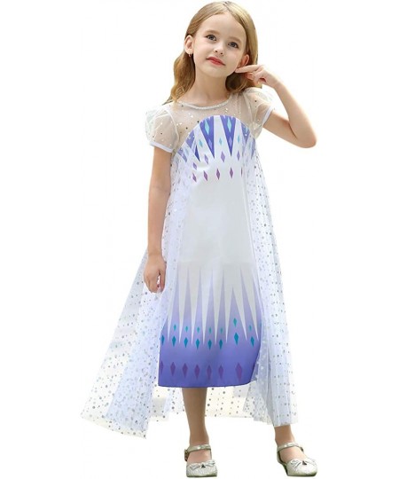 Princess White Dress Costume for Little Girls Halloween Cosplay Dress Up $33.49 - Kids' Costumes