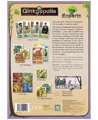 Ginkgopolis The Experts Board Game Expansion | Competitive Worker Placement Strategy Game| Average Playtime 45 Minutes | Made...