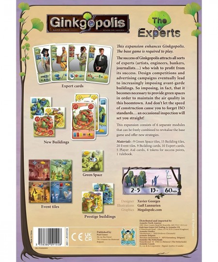 Ginkgopolis The Experts Board Game Expansion | Competitive Worker Placement Strategy Game| Average Playtime 45 Minutes | Made...