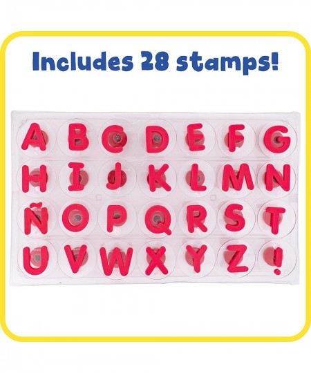 Giant Stampers - Alphabet - Uppercase - Set of 28 - Easy to Hold Foam Stamps for Kids - Arts and Crafts Stamps for Displays P...