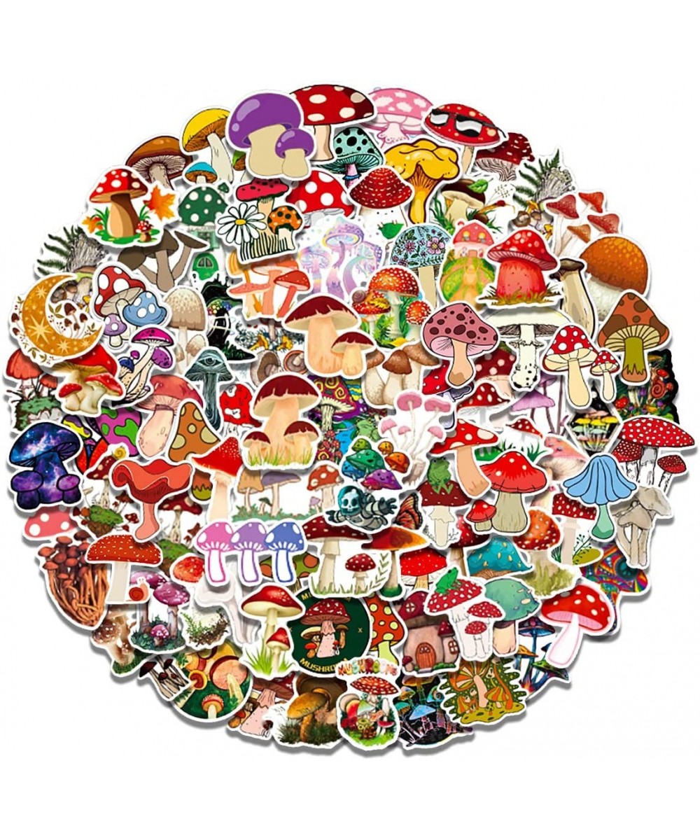 100 PCS Mushroom Stickers for Water Bottles Cute Vinyl Waterproof Laptop Skateboard Stickers Aesthetic Computer Hydroflask Ph...