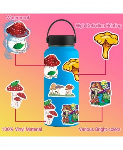 100 PCS Mushroom Stickers for Water Bottles Cute Vinyl Waterproof Laptop Skateboard Stickers Aesthetic Computer Hydroflask Ph...