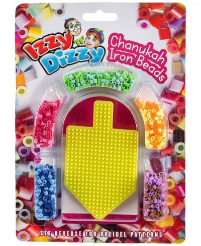 Chanukah Iron Fuse Beads Kit - Includes 1 Dreidel Pegboard - 8.5 x 12 - Hanukah Arts and Crafts and Games $22.28 - Craft Kits