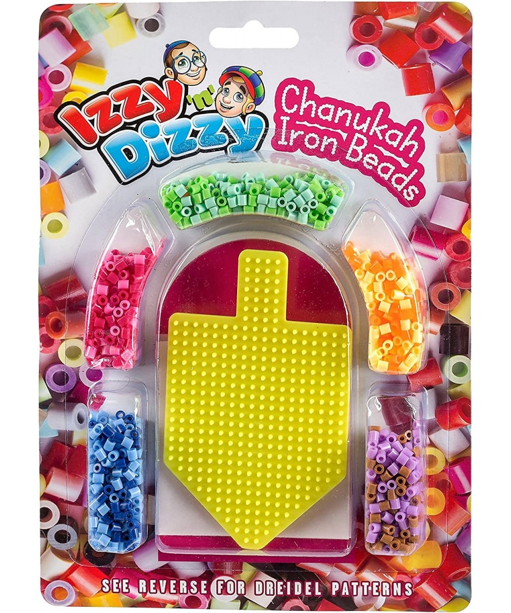 Chanukah Iron Fuse Beads Kit - Includes 1 Dreidel Pegboard - 8.5 x 12 - Hanukah Arts and Crafts and Games $22.28 - Craft Kits