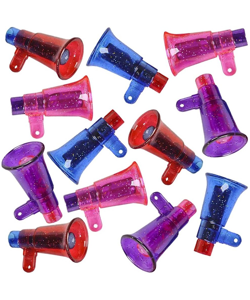 Mini Glitter Megaphone Whistles Set of 12 High-Quality Plastic Material Fun Party Noisemaker Toys Cute Birthday Party Favors ...