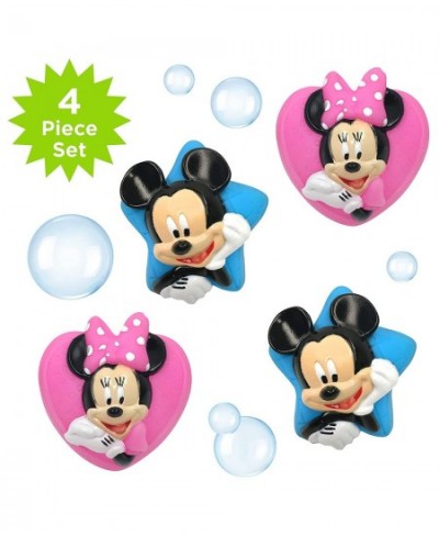 Disney Mickey and Minnie Squirt Toy Set for Childrens' Bath Time Fun Blue/Pink 4 Piece $16.10 - Bathtub Toys