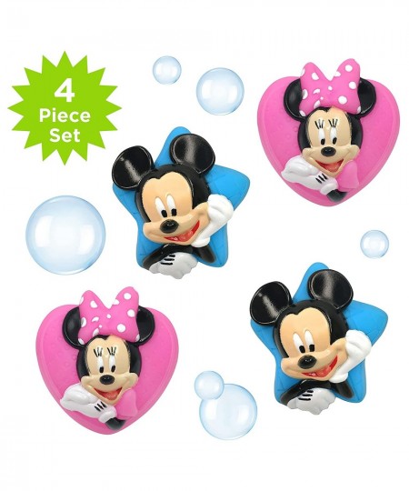 Disney Mickey and Minnie Squirt Toy Set for Childrens' Bath Time Fun Blue/Pink 4 Piece $16.10 - Bathtub Toys