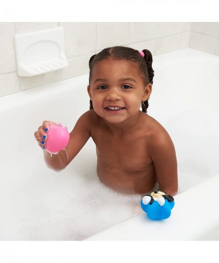 Disney Mickey and Minnie Squirt Toy Set for Childrens' Bath Time Fun Blue/Pink 4 Piece $16.10 - Bathtub Toys