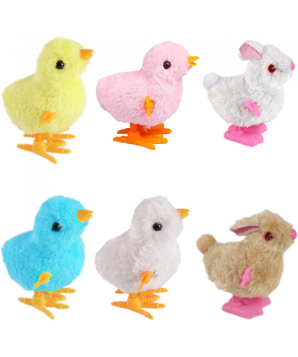 Bunny and Jumping Chick Wind Up Toys Novelty Chicken Hopping Windup Toy for Kids Toddlers Adult Easter Egg Hunt Basket Stocki...