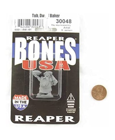 Dark Heaven Legends Tub Dwarf Baker Miniature Figure 25mm Heroic Scale Bones USA Miniatures $16.10 - Miniature Novelty Toys