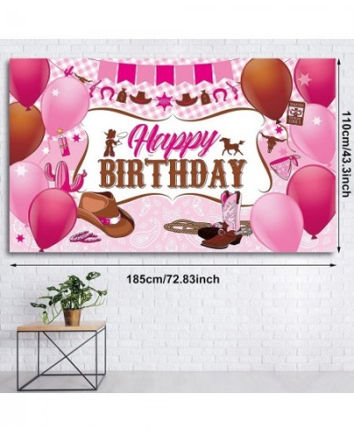 Western Cowgirl Birthday Party Decorations Wild West Cowgirl Theme Birthday Party Supplies Cowgirl Birthday Party Banner Back...