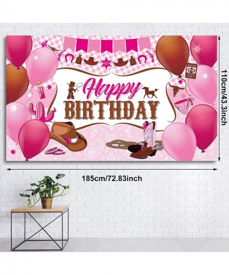 Western Cowgirl Birthday Party Decorations Wild West Cowgirl Theme Birthday Party Supplies Cowgirl Birthday Party Banner Back...