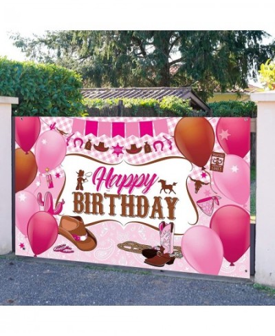 Western Cowgirl Birthday Party Decorations Wild West Cowgirl Theme Birthday Party Supplies Cowgirl Birthday Party Banner Back...