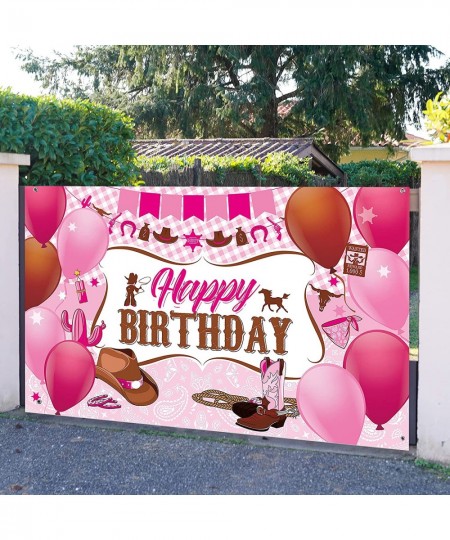 Western Cowgirl Birthday Party Decorations Wild West Cowgirl Theme Birthday Party Supplies Cowgirl Birthday Party Banner Back...