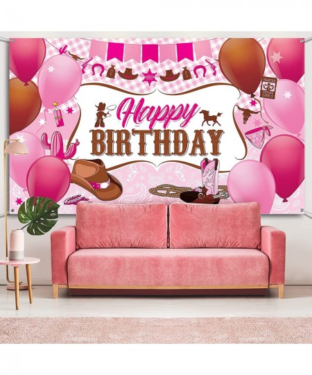 Western Cowgirl Birthday Party Decorations Wild West Cowgirl Theme Birthday Party Supplies Cowgirl Birthday Party Banner Back...