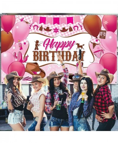 Western Cowgirl Birthday Party Decorations Wild West Cowgirl Theme Birthday Party Supplies Cowgirl Birthday Party Banner Back...