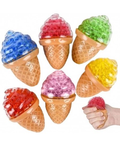 Gel Bead Ice Cream Toy with Squeezy Water Beads Set of 6 Cute Stress Relief Sensory Toys for Boys and Girls Fun Birthday Part...