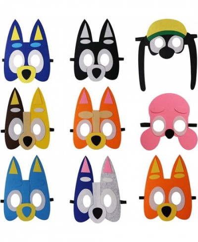 9 Packs Puppy Dogs Felt Mask for Kids Puppy Dog Theme Party Supplies Decoration Cosplay Dogs Birthday Gift for Children Boys ...