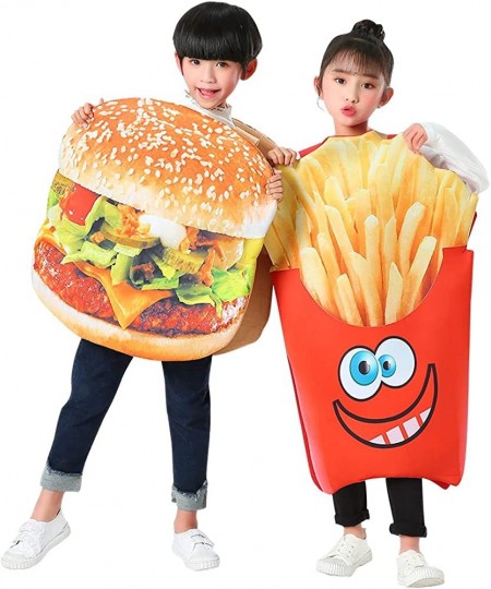 Halloween Costume Children Hamburg Costume French Fries Costume (French fries Costume4-8T) Red Medium $34.03 - Kids' Costumes