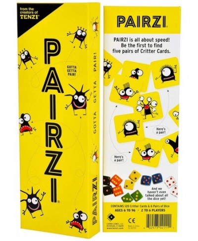 PAIRZI - The Fast Fun Card Matching Family and Party Game with a Twist - for Ages 6 to 96 - 2 to 6 Players $38.58 - Card Games