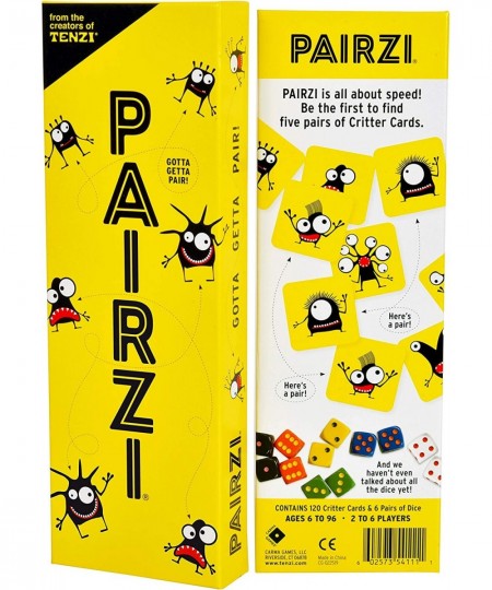 PAIRZI - The Fast Fun Card Matching Family and Party Game with a Twist - for Ages 6 to 96 - 2 to 6 Players $38.58 - Card Games