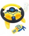 Kids Steering Wheel for Backseat with Car Key Pretend Driving Simulated Driving Steering Wheel Toy with Light and Music Gifts...