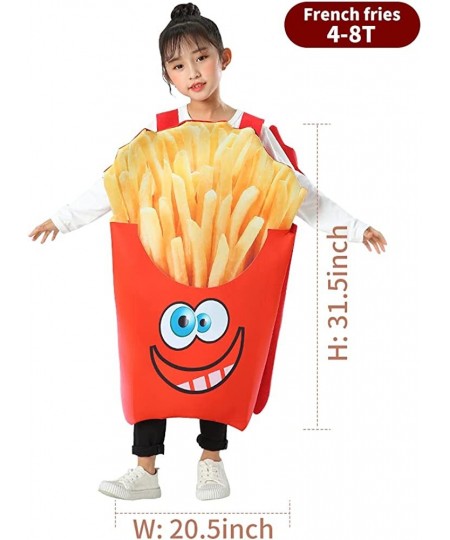 Halloween Costume Children Hamburg Costume French Fries Costume (French fries Costume4-8T) Red Medium $34.03 - Kids' Costumes