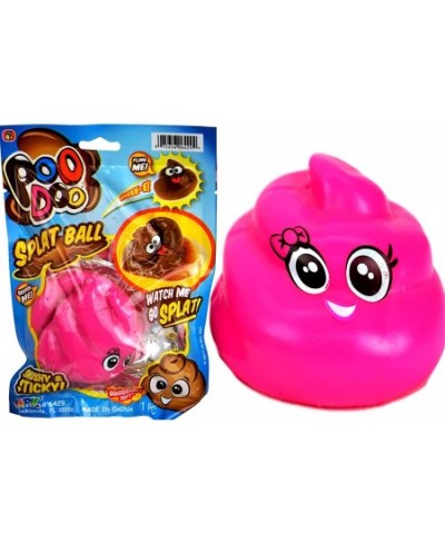 Poo Doo-Splat Ball Fidget Toys (6 Pack). Sticky Stretchy Squishy Ball Poo Toys for Kids and Adults. Poop Emoji Stress Balls. ...