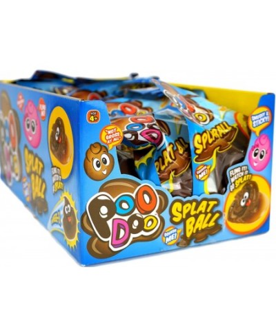 Poo Doo-Splat Ball Fidget Toys (6 Pack). Sticky Stretchy Squishy Ball Poo Toys for Kids and Adults. Poop Emoji Stress Balls. ...