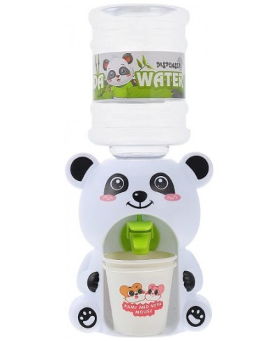 Mini Water Dispenser for Kids- Toy Drink Machine Kawaii Water Dispenser Dollhouse Play Set Animal Panda Drinking Fountain Min...