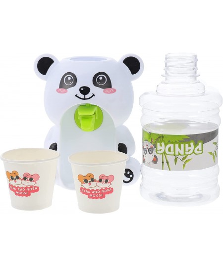 Mini Water Dispenser for Kids- Toy Drink Machine Kawaii Water Dispenser Dollhouse Play Set Animal Panda Drinking Fountain Min...