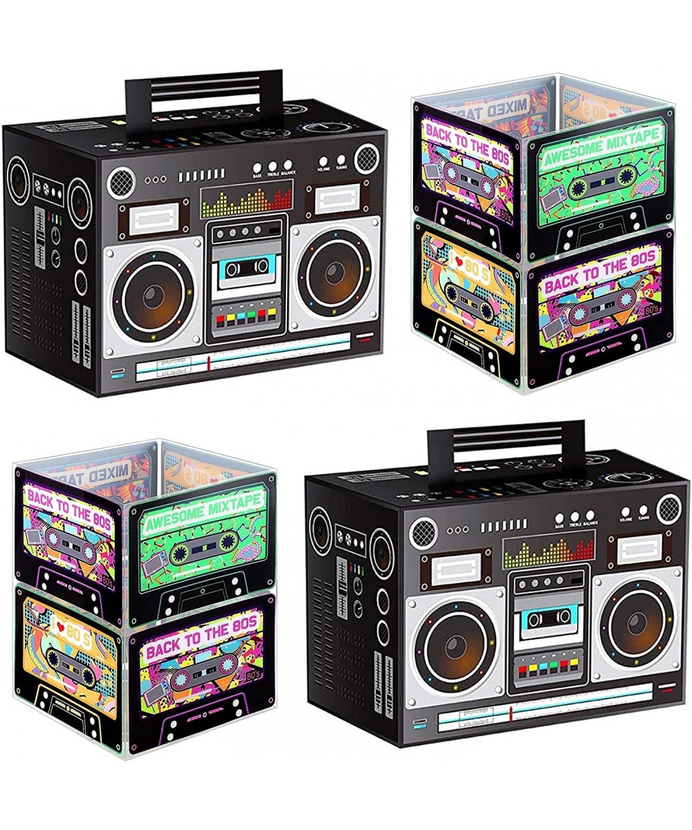 80's 90's Party Decorations Include 80s 90s Theme Cassette Tape Bucket Centerpiece and Boom Box Table Centerpieces for Retro ...