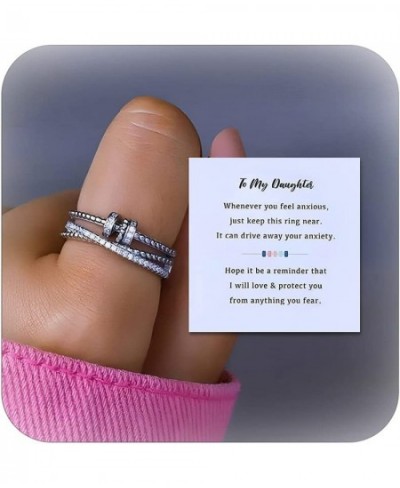 To my Daughter Fidget Ring Daughter Gift from Mom Anxiety Relief Rings for Daughter Spinner Rings for Daughter Gifts $23.15 -...