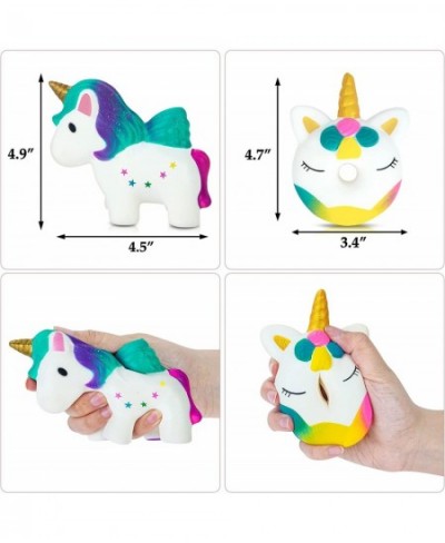 Unicorn Squishies Toys Set 5 Pack Squishy Toys for Kids Jumbo Unicorn Cake Horse Donut Moon Ice Cream Squeeze Stress Relief T...