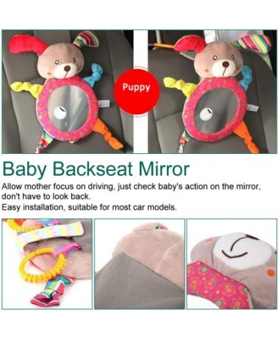 Auto Mirror Baby Toy Mirror Shaped Cute Plush Rearview Mirror Baby Car Accessories(Puppy) $30.89 - Baby Mirror Toys