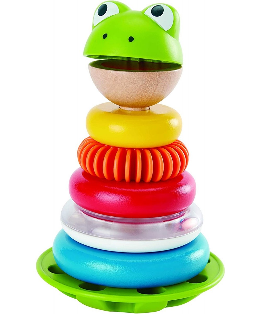 Mr. Frog Stacking Rings | Multicolor Wooden Ring Stacker Play Set Educational Toy for Children $23.62 - Early Development & A...