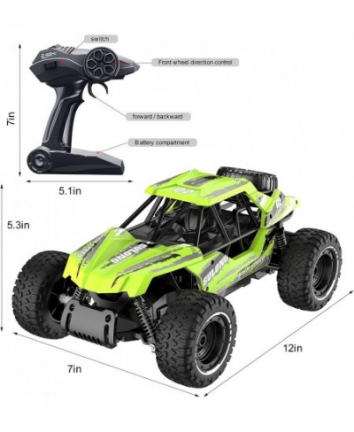 RC Trucks High-Speed Remote Control Car 1:14 Scale 2.4GHz All-Terrain Off-Road Monster Truck Electric Toy with 2 Rechargeable...