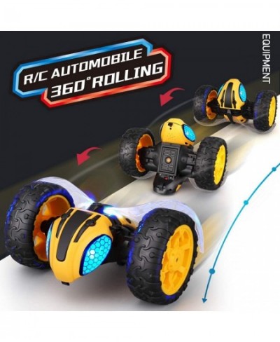 RC Stunt Car Remote Control Car for Kids 1/14 2.4Ghz Rechargeable Off Road Bumble Tumble Bee Truck Rock Crawler Vehicle Toy w...