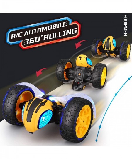 RC Stunt Car Remote Control Car for Kids 1/14 2.4Ghz Rechargeable Off Road Bumble Tumble Bee Truck Rock Crawler Vehicle Toy w...