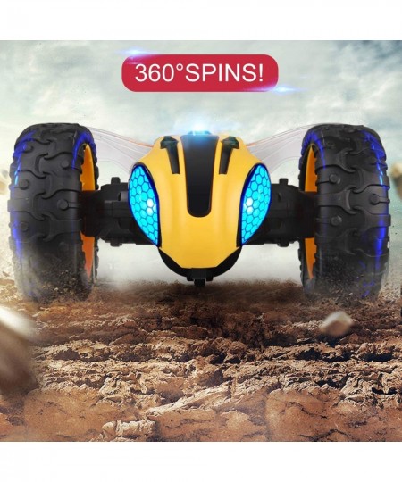 RC Stunt Car Remote Control Car for Kids 1/14 2.4Ghz Rechargeable Off Road Bumble Tumble Bee Truck Rock Crawler Vehicle Toy w...